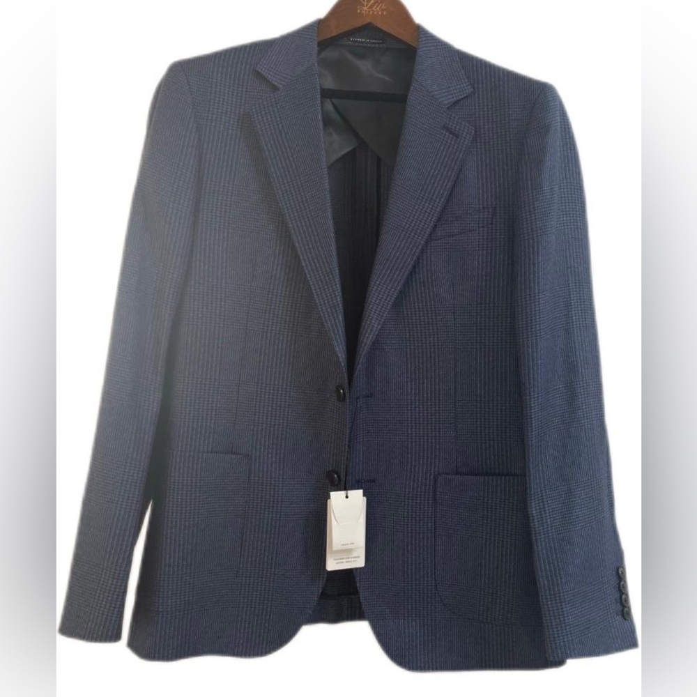 houndstooth print blazer